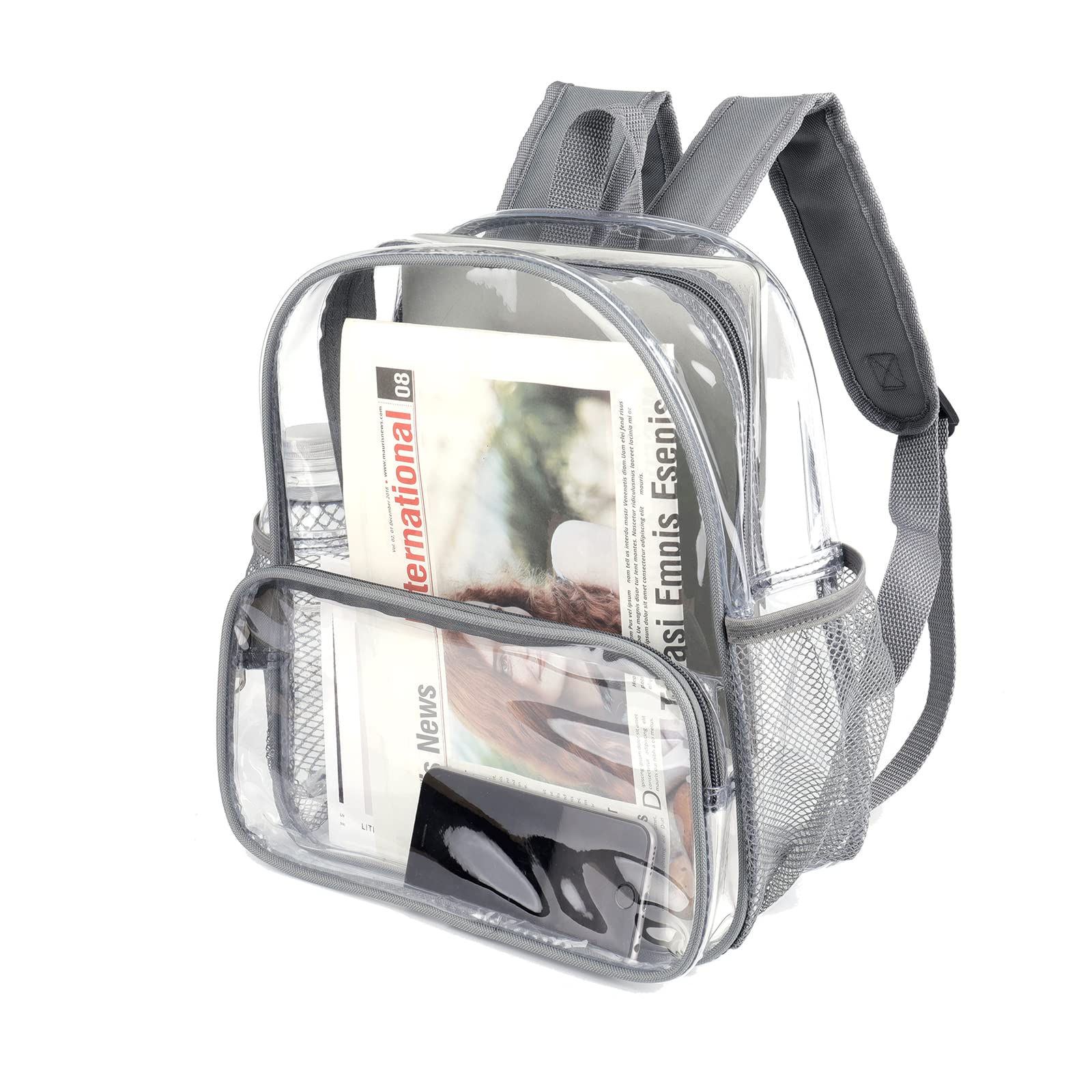 Stadium Approved Clear Mini Backpack 12x6x12 Small Clear Backpack See Through Transparent Stadium Backpacks