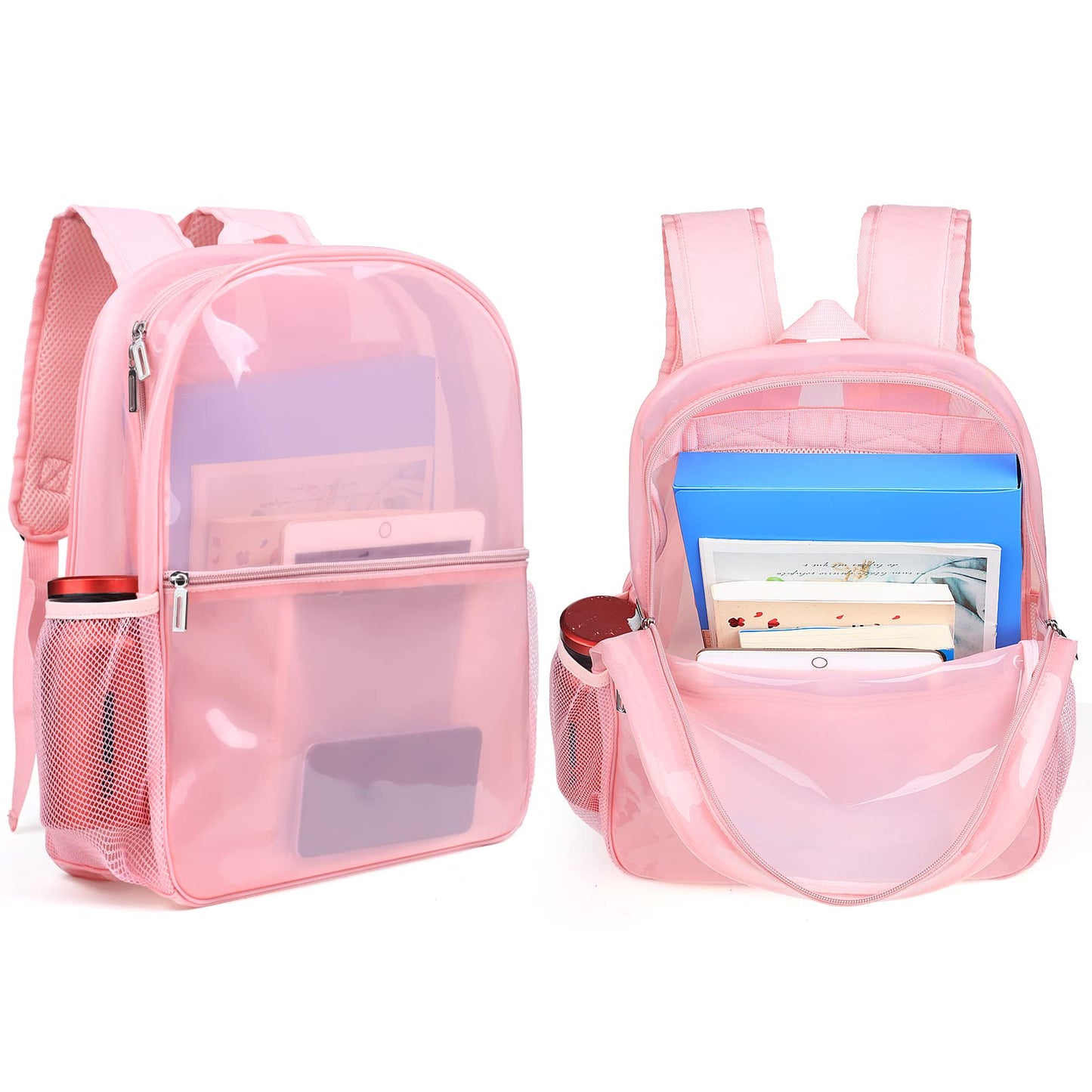 Neurora Clear Backpack Heavy Duty TPU Transparent Backpack for School,Sports,Work,Security Travel,College.