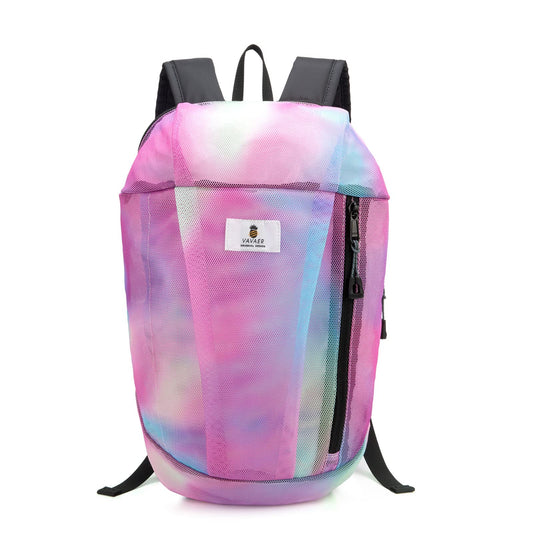 Mesh Backpack Floral Mini Backpack Lightweight See Through Kids Adults 10L Outdoor Small Day Backpack