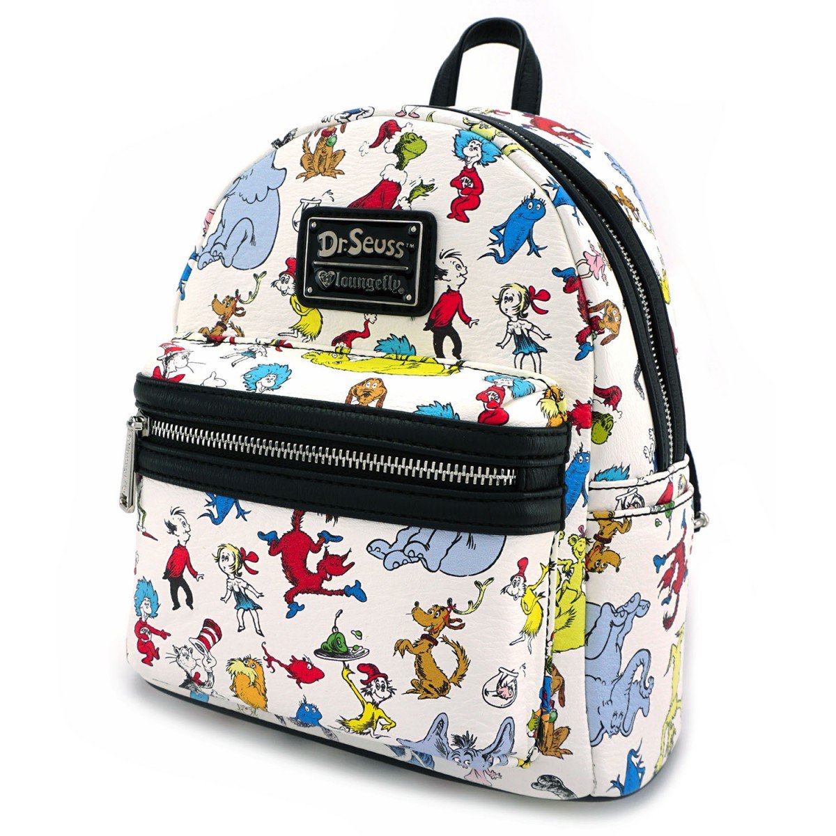 Loungefly Dr. Seuss Backpack Character All Over Print Mini Backpack