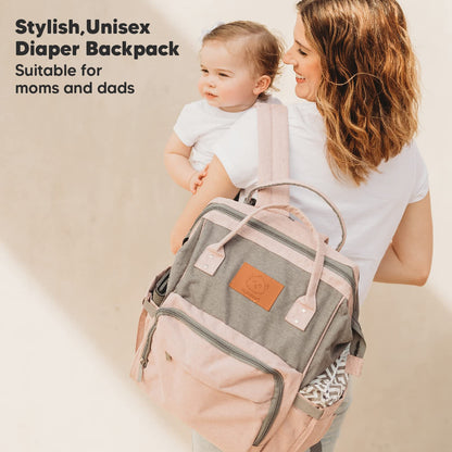 Diaper Bag Backpack, Waterproof Multi Function Baby Travel Bags