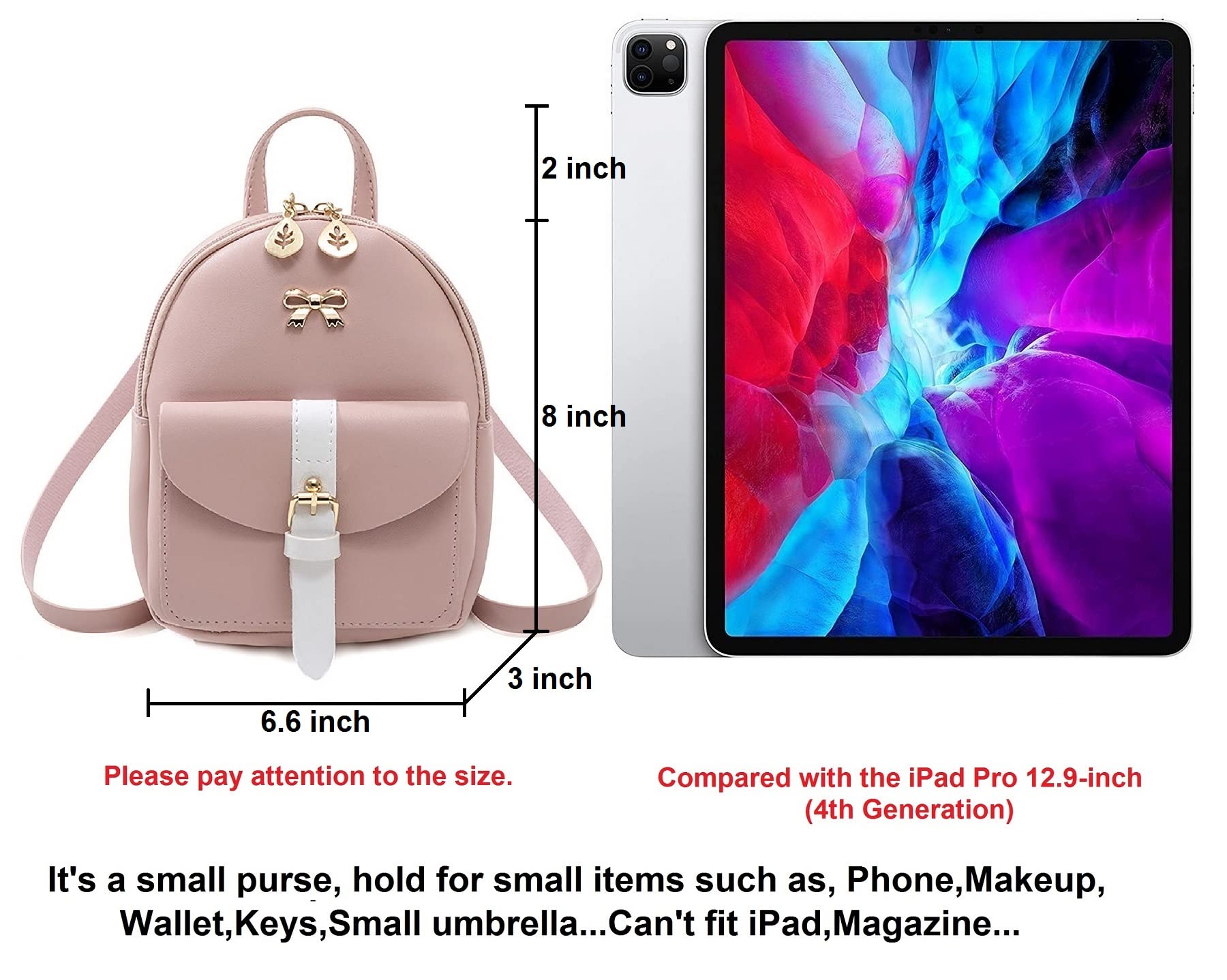 Women Cell Phone Purse Wallet Girl Mini Backpack Crossbody Bag Small Smartphone
