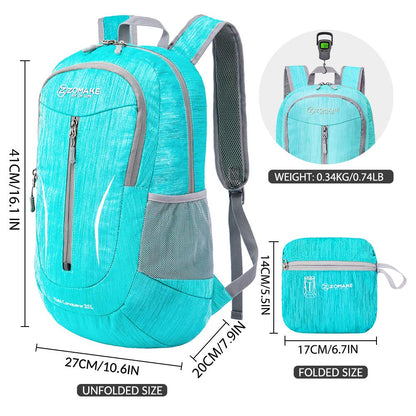 ZOMAKE 25L Ultra Lightweight Packable Backpack - Foldable Hiking Backpacks Water Resistant Small Folding Daypack for Travel