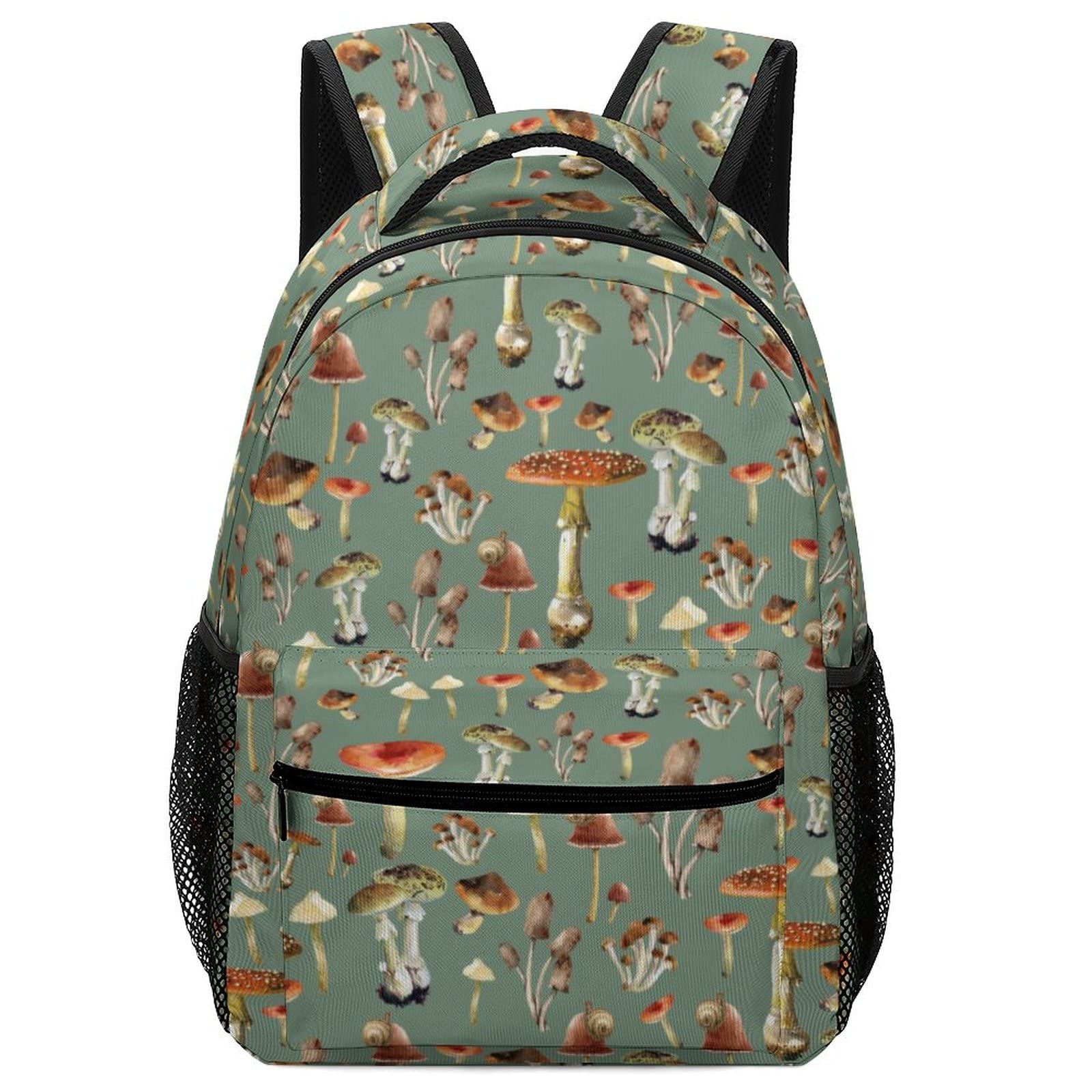 Wild Forest Mushrooms School Backpack Gifts Fashion Travel Laptop Backpack for Men Women Teenagers Children