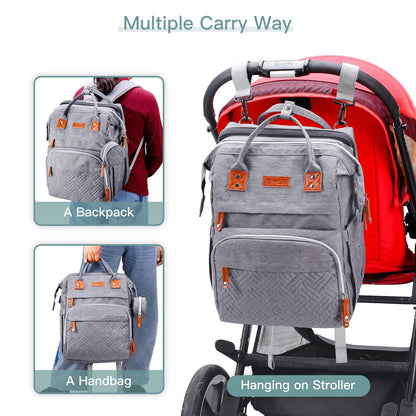 ISMGN Diaper Bag Backpack, Large Diaper Bag Multifunctional Diaper Bag Diaper Bags for Boys, Baby Shower Gifts
