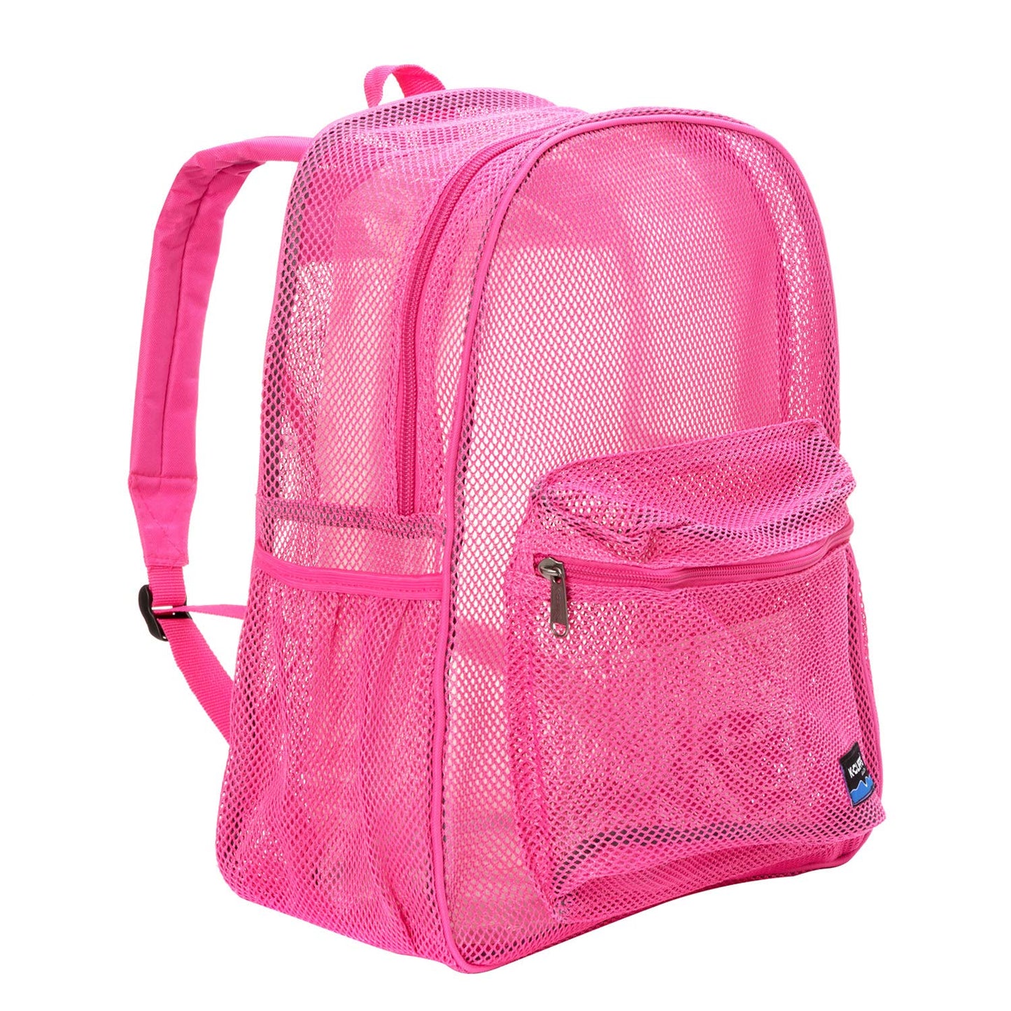 K-Cliffs Heavy Duty Mesh Backpack Classic Student Bookbag Durable See Through Netting Gym Bag Pack</li>     <li>Padded Straps