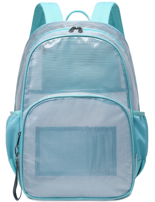 mygreen Stadium Approved Backpack, Heavy Duty School Bag for 15.6 Laptop, Clear