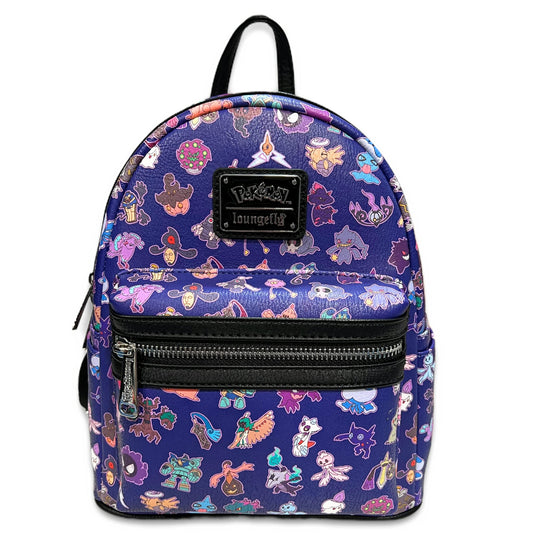 Loungefly GT Exclusive Pokemon Ghost Type AOP Mini Backpack