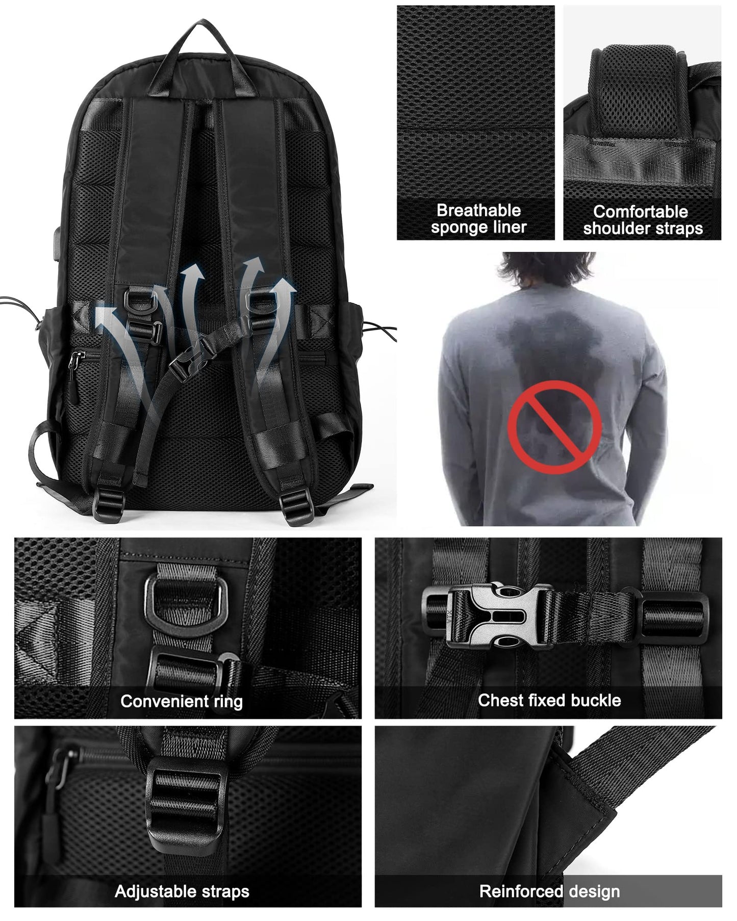 Business Backpack Travel Backpack Water Resistant Anti-Theft Computer Backpack Laptop Backpack.