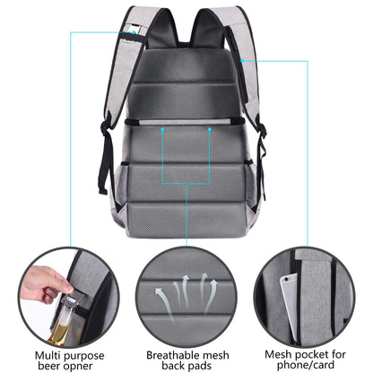FORICH Backpack Cooler Leakproof Insulated Waterproof Backpack Cooler Bag, Lightweight Soft Beach Cooler Backpack for Men Women to Work Lunch Picnics Camping Hiking, 30 Cans
