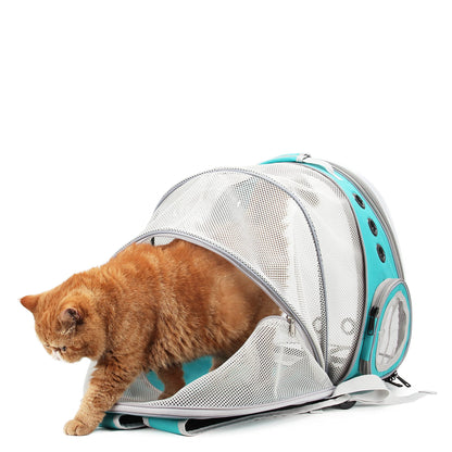 LOLLIMEOW Pet Carrier Backpack, Bubble Backpack Carrier, Cats and Puppies,Airline-Approved, Designed for Travel, Hiking, Walking & Outdoor Use
