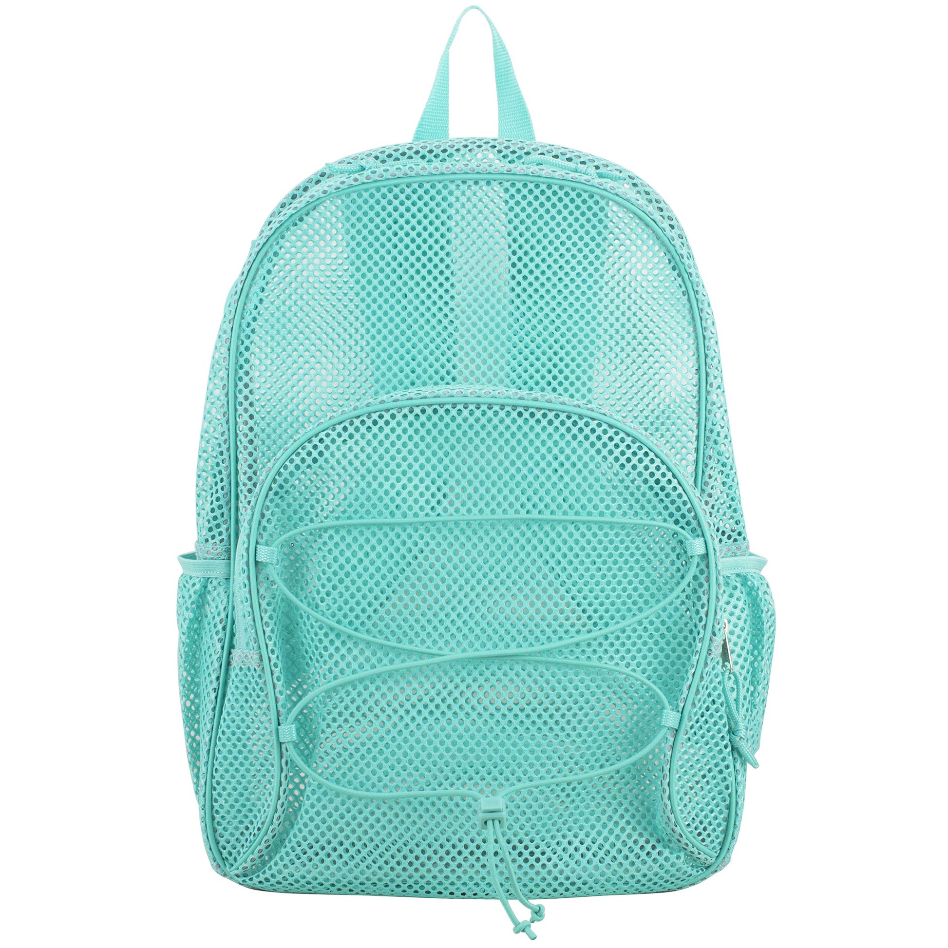 Eastsport Heavy Duty, Mesh, See-Through, Semi-Transparent Backpack with Bungee and Comfortable Padded Straps