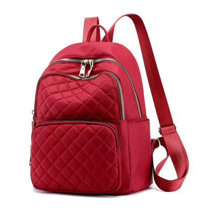 Backpack for Women, Nylon Travel Backpack Purse Black Small School Bag for Girls