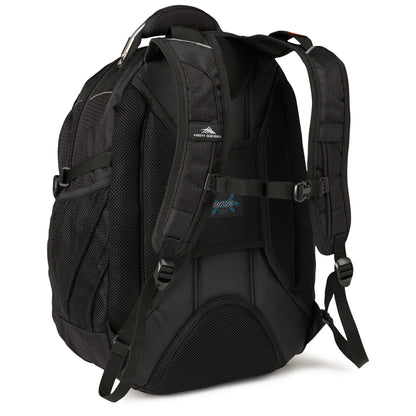 High Sierra XBT - Business Laptop Backpack, Mercury/Crimson, One Size